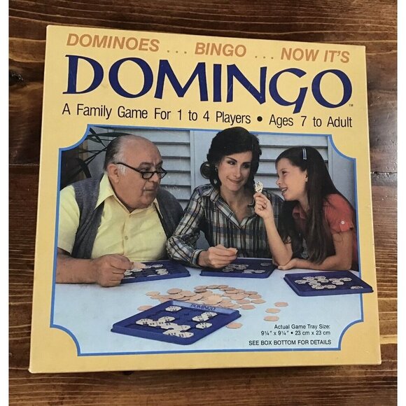 1982 Vintage Whitman Domingo Game Dominoes + Bingo Combined Family Complete - Picture 1 of 2